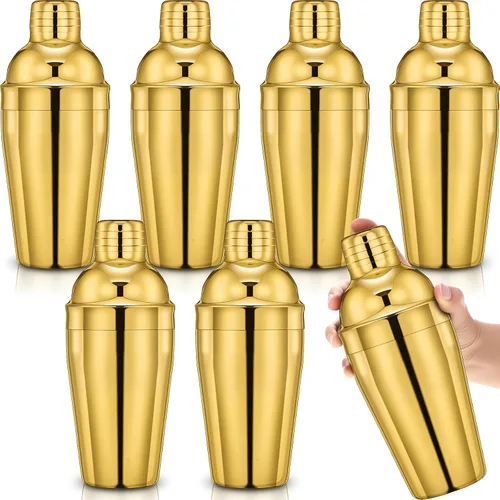 Vista 16 de Nitial Coctelera profesional de acero inoxidable, 6 unidades, mezclador de bebidas Martini, colador integrado para barman sin fugas, mezclador