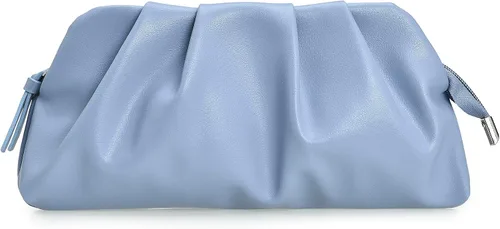 Vista 26 de CHARMING TAILOR Bolso tipo sobre elegante de cuero vegano suave con pliegues de PU para mujer Soft PU leather