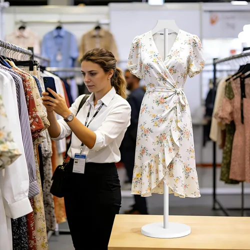 Vista 8 de OLV - Torso de maniquí, soporte de exhibición ajustable de camisa de 30 a 41 pulgadas de altura, soporte de exhibición de ropa estable