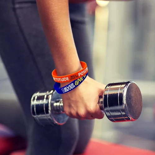 Vista 4 de 30 pulseras de goma inspiradoras con citas motivacionales, pulseras de silicona para adultos, pulseras elásticas de goma, regalos motivacionales