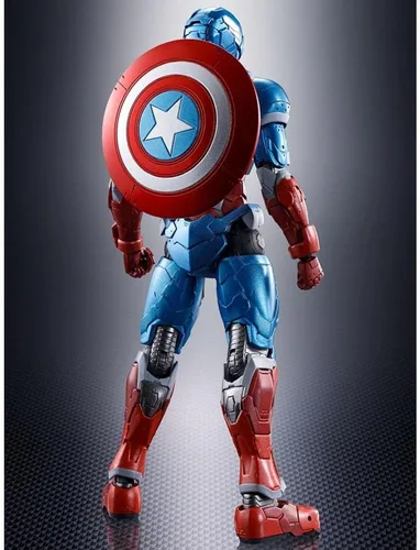 Vista 4 de TAMASHII NATIONS - Tech-On Avengers - Capitán América (Tech-On Avengers), Figura de acción de Bandai Spirits S.H.Figuarts Avengers - Figura