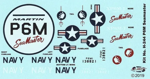 Vista 2 de Atlantis AMCH244 1:136 Martin P6M Seamaster