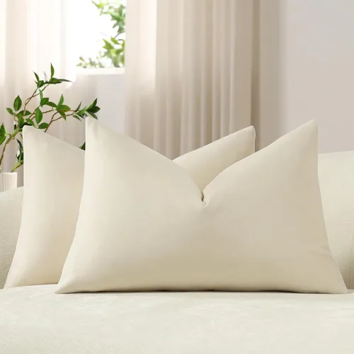 Vista 19 de Funda de almohada para cuerpo de Dezene, súper suave de terciopelo con cierre de cremallera oculto.