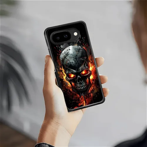 Vista 796 de Compatible con Google Pixel 4A 5G Mobile Case Creative Acrylic Panel trasero Silicona Protección Grip especialmente diseñado para Google Pixel 4A 5G