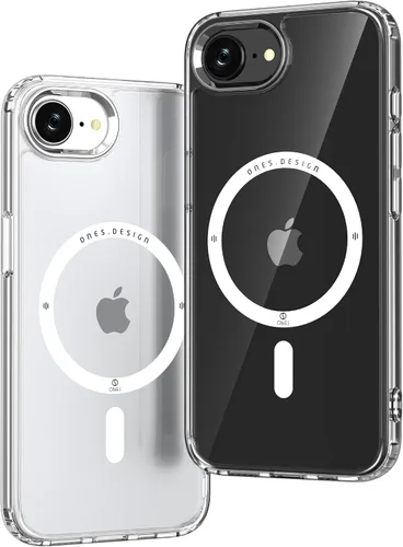 Vista 45 de ONES Funda delgada transparente para iPhone 8 Plus/7 Plus, PC + TPU híbrido, protección contra caídas de grado militar [antiamarillamiento], funda