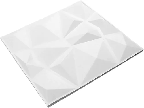 Vista 7 de 12 paneles de pared 3D de PVC, panel texturizado decorativo de 19.7 pulgadas para decoración de pared interior, panel de pared blanco con respetuoso