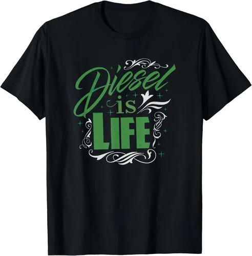 Vista 2 de Diesel es vida playera Diesel Power rollo carbón diéseles Tee