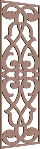 Vista 152 de 9 3/8"W x 24 3/8"H x 1/4"T Bellaire Decorativos Paneles de pared de madera calado, abedul