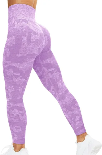 Vista 40 de HIGORUN - Leggings sin costuras para mujer, moldeadores, con diseño gráfico de sonrisas, de cintura alta, para el gimnasio, yoga o hacer ejercicio