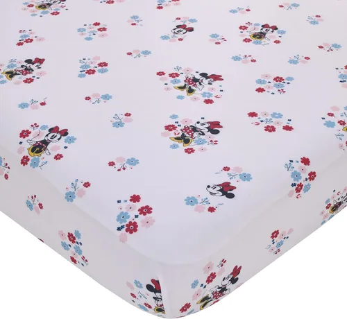 Vista 13 de Todo para Niños Disney Mickey Mouse - Sábana Bajera Ajustable para Cuna de Confeti de Mickey, Colores Rojo, Amarillo, Negro y Blanco Disney Mickey