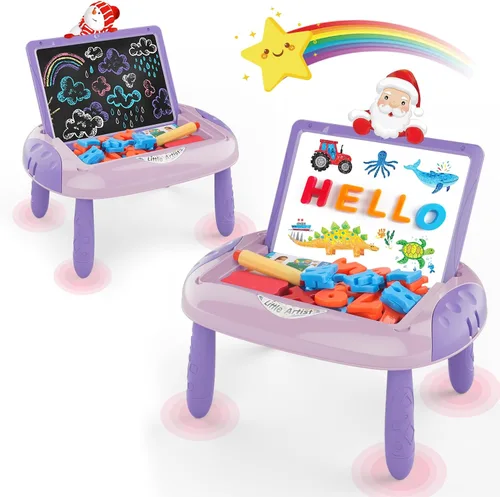 Vista 9 de Cokzer Juguetes para niños de 1 a 2 años, juguete para niños pequeños con letras y números magnéticos, juguetes educativos y de aprendizaje