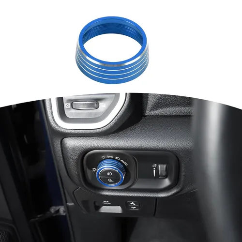 Vista 11 de RT-TCZ para interruptor de faro delantero RAM, anillo de ajuste para RAM 2018-presente negro accesorios interiores 1 unid