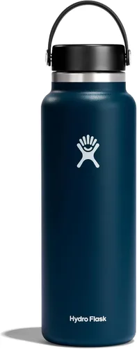 Vista 68 de Hydro Flask Botella de agua – Acero inoxidable aislado – Tapa flexible de boca ancha, antiderrames, a prueba de fugas y recargable en agave de 20