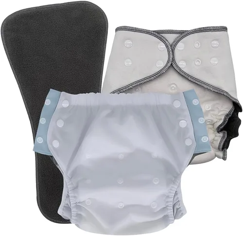 Vista 40 de EcoAble Juego de pañales de tela nocturna para niños grandes, de 6 a 16 años Bragas protectoras para necesidades especiales para incontinencia