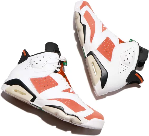 Vista 7 de Air Jordan VI (6) Retro (2014), Summit WhiteTeam Naranja-negro