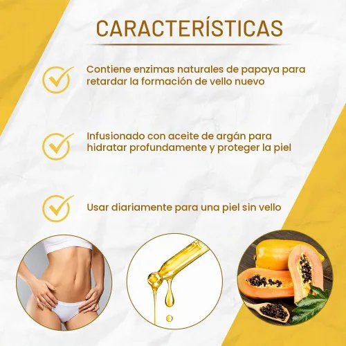 Vista 3 de Loción de crecimiento lento Gigi con aceite de argán, 8 oz Inhibidor del crecimiento