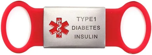 Vista 9 de Etiqueta de identificación médica personalizada de acero inoxidable para banda de reloj - Etiqueta de identificación deportiva - Grabado gratuito