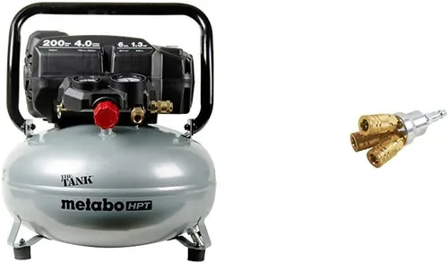 Vista 3 de Metabo HPT,"THE TANK" - compresor de aire para panqueques 200 PSI, 6 galones (EC914S)