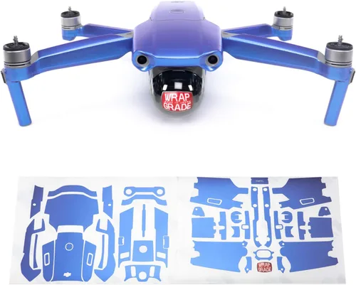 Vista 10 de Wrapgrade Unidad Principal Skin Compatible con DJI Mavic Air 2 (Airforce Silver)