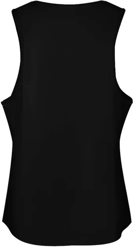 Vista 5 de Camiseta sin mangas para mujer, cuello redondo, de secado rápido, holgada, con espalda cruzada