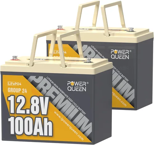 Vista 23 de Power Queen Batería LiFePO4 del motor de arrastre del grupo 31 de 12V 100Ah