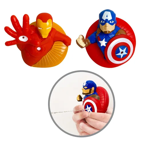 Vista 5 de Marvel Avengers - Juego de juguetes de baño de 10 piezas, juguetes de baño para niños