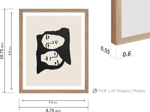 Vista 3 de Poster Master Faces Poster - Retro Women Print - Portrait Art - Sketch Illustration - Abstract Artwork - Woman Design - Chic Boho Design - Great