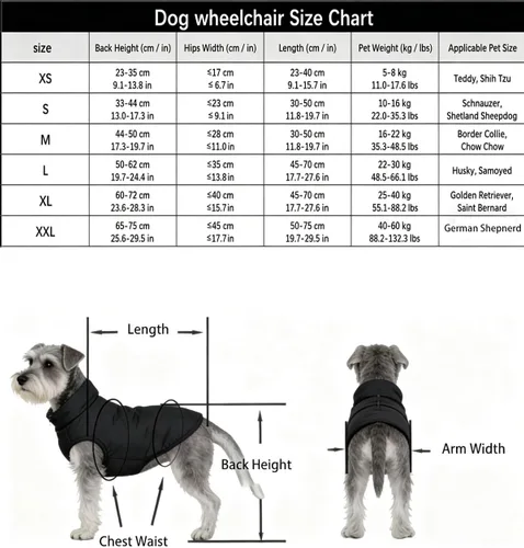 Vista 4 de Large Dog Wheelchair for Back Legs, Lightweight 4 Wheels Pet Wheelchair- All Aluminum Frame，Dog Mobility Aid Cart with Rear Harness Groove for Big
