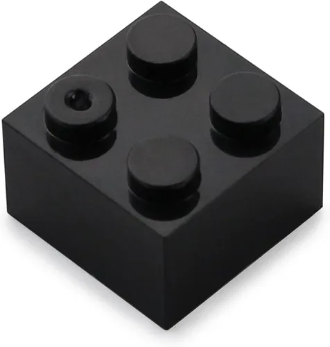 Vista 2 de Ladrillos negros 2x2, 400 piezas, piezas de construcción creativa, juego de bloques de juguete, accesorios básicos compatibles con 3003 principales