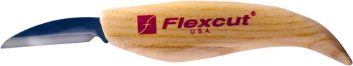 Vista 21 de FLEXCUT Cuchillos para tallado de madera Cuchillo para tallado de astillas Hoja de acero 1095 con alto contenido de carbono Mango ergonómico