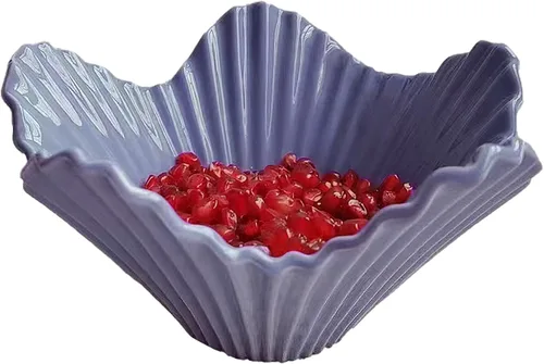 Vista 8 de Cuenco de cerámica para frutas, tazón grande para servir pasta, palomitas de maíz para frutas, nueces, aperitivos, cereales, panes, pasta, helado