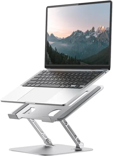 Vista 11 de Soporte ajustable para laptop, elevador de aluminio para laptop Negro