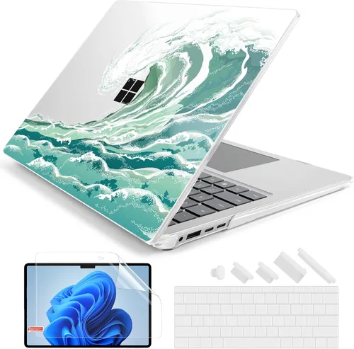 Vista 12 de Batianda Funda para portátil Microsoft Surface de 15 pulgadas para negocios 8ª edición 2026 y Surface Laptop 7 2024, carcasa protectora delgada