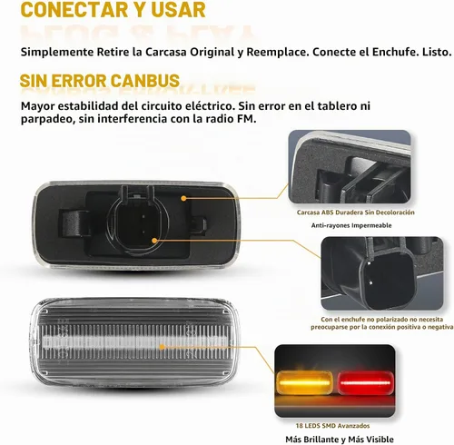 Vista 4 de POPMOTORZ 4 piezas de luz LED de marcador lateral de guardabarros compatible con lámpara de cama trasera para Dodge RAM 1500 2500 3500 2010-2017