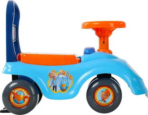 Vista 2 de Blippi NE Basic Ride-On by Dynacraft - Diseño divertido y colorido, perfecto para niños pequeños, resistente y duradero, fácil de montar, ideal