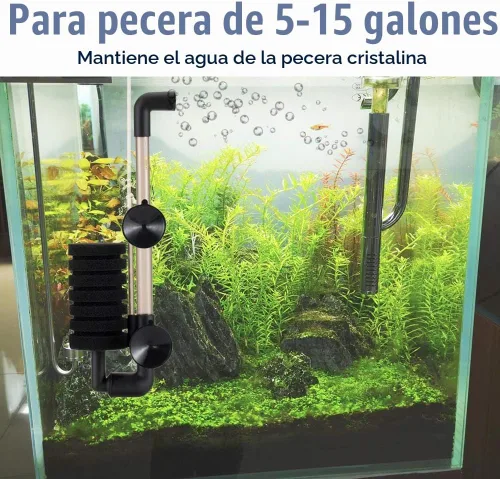 Vista 7 de hygger Filtro de esponja individual para acuario para pecera pequeña de 5-15 galones