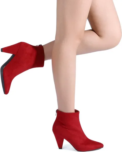 Vista 6 de DREAM PAIRS - Botas de tacón alto de aguja y punta fina para mujer