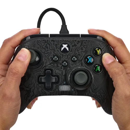 Vista 5 de PowerA Fusion Pro 3 Wired Controller with Dual Vibration, Trigger Locks, Advanced Gaming Buttons, and Storage Case for Xbox Series X S and PC
