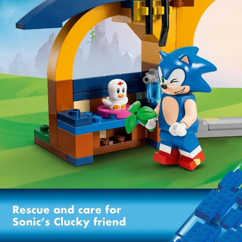 Vista 4 de LEGO Sonic The Hedgehog Tails' Workshop and Tornado Plane 76991 - Juego de juguetes de construcción, juguete de avión con 4 figuras de Sonic