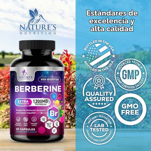 Vista 4 de Berberine HCl Blend 1200mg por porción - Suplemento de apoyo