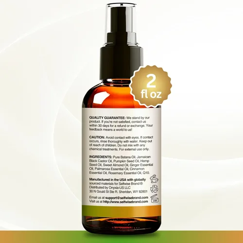 Vista 8 de Aceite de batana para el crecimiento del cabello + aplicador de peine – 100% puro, orgánico, prensado en frío, sin refinar de Honduras por Dr. Sebi