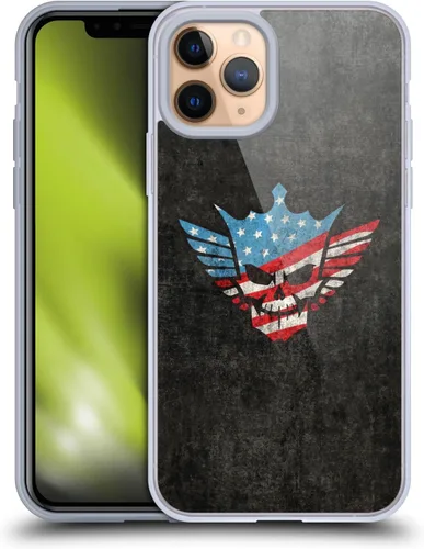 Vista 43 de Head Case Designs Funda de gel suave con licencia oficial de la WWE American Nightmare Flag Cody Rhodes Graphics compatible con Apple iPhone 7
