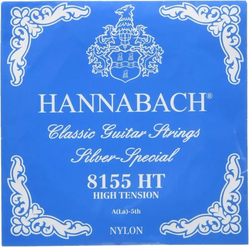 Vista 26 de Hannabach Serie 815 - Cuerda de guitarra (tensión baja) plateada especial, única E1 para guitarra clásica (652511)