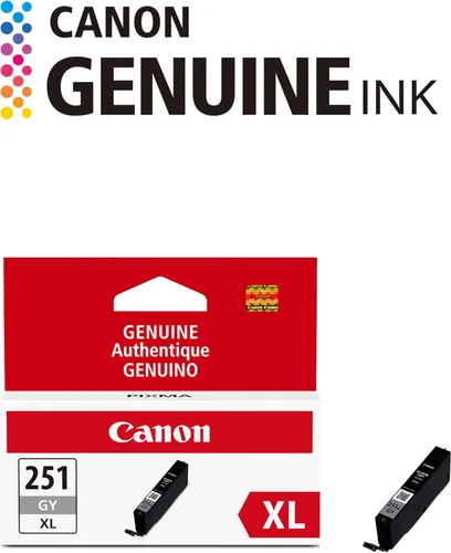 Vista 8 de Canon CLI-251XL tanque de tinta gris, compatible con MG7520, MG7120, iP8720 y iX6820
