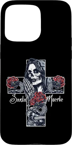 Vista 31 de Funda con diseño de calavera de Santa Muerte para iPhone 17