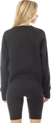 Vista 22 de MixMatchy Sudadera básica suave y cómoda de forro polar con cuello redondo para mujer