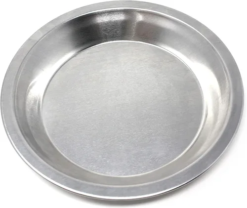 Vista 2 de Plato de aluminio de metal de 8 pulgadas - Juego de 10