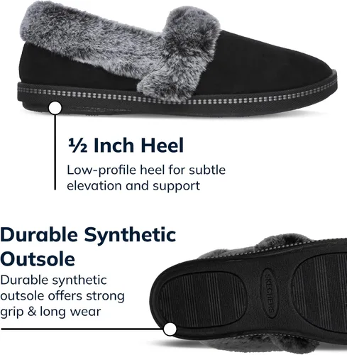 Vista 3 de Skechers Pantuflas demasiado acogedoras para mujer