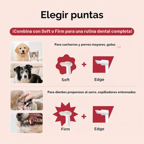Vista 11 de JAYU PET Cepillo de Cuidado Dental (Cerdas de Borde) 1 unidad - Cepillo de Dientes para Perro con Cabeza Micro Redonda, Cepillo de Dientes