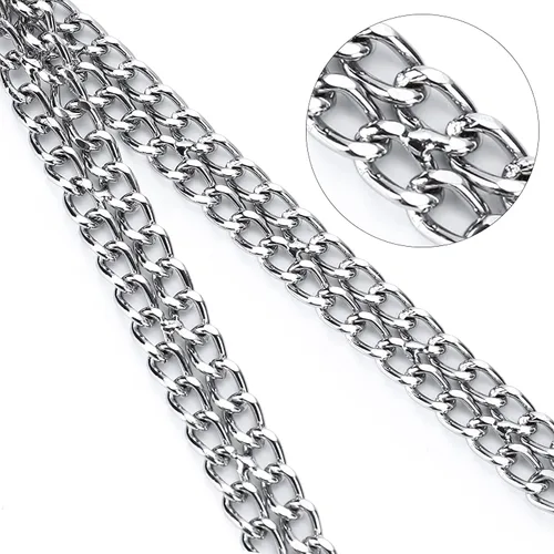 Vista 5 de Collar de cadena para perro, collar de estrangulamiento ajustable para perros pequeños, medianos y grandes (pequeño) Chain Dog Collar, Dog